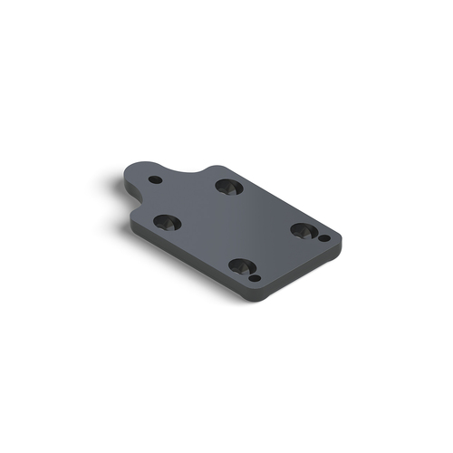 AWR Solutions - End Post Top Aluminium to suit angled sections 35-37 degrees Type - 3 Hole - Matt Black