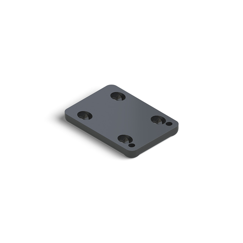 AWR Solutions - End Post Top Aluminium to suit angled sections 35-37 degrees Type - 2 Hole - Matt Black